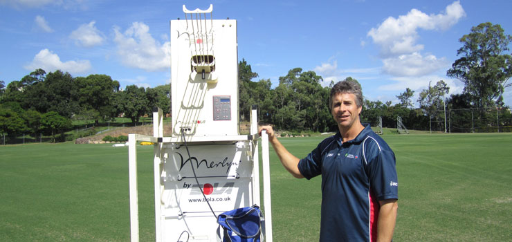 Troy Coolley with Merlyn by BOLA spin machine